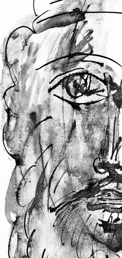 Pablo Picasso, Visage D'Homme Au Bandeau (Cramer 84; Johnson/Stein 77), 40 Dessins De Picasso En