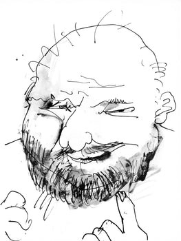 Pablo Picasso, Chauve, Barbu Et Hilare, Trait Et Lavis (Cramer 84; Johnson/Stein 77), Collotype