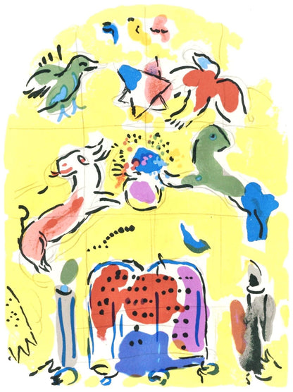 Marc Chagall, Tribe Of Levi, Jerusalem Windows, Lithograph