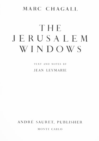 Marc Chagall, Tribe Of Levi, Jerusalem Windows, Lithograph