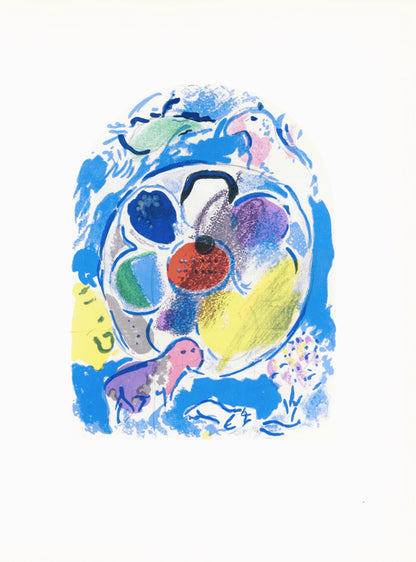 Marc Chagall, Tribe Of Benjamin, Jerusalem Windows, Lithograph