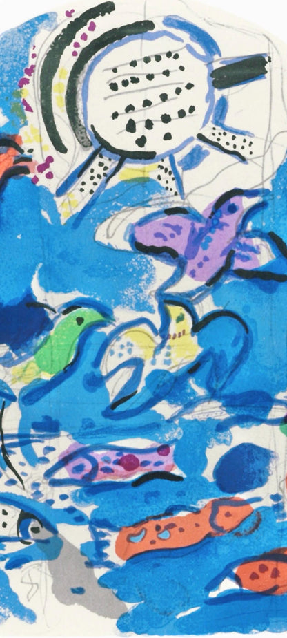 Marc Chagall, Tribe Of Reuben, Jerusalem Windows, Lithograph