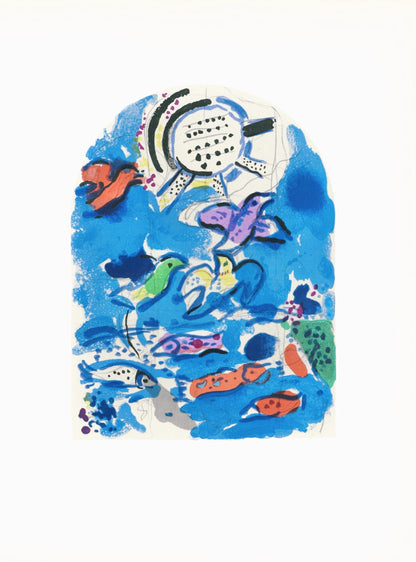 Marc Chagall, Tribe Of Reuben, Jerusalem Windows, Lithograph