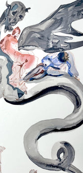 Salvador Dali, Hlle Xvii (Michler/Lpsinger 1039-1138; Field 189-200), Die Gttliche Komdie, Signed,