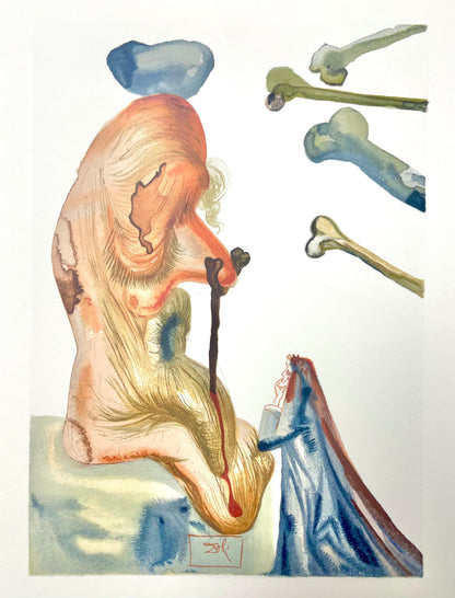 Salvador Dali, Hlle Xviii (Michler/Lpsinger 1039-1138; Field 189-200), Die Gttliche Komdie, Signed,