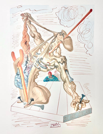 Salvador Dali, Hlle Xxix (Michler/Lpsinger 1039-1138; Field 189-200), Die Gttliche Komdie, Signed,