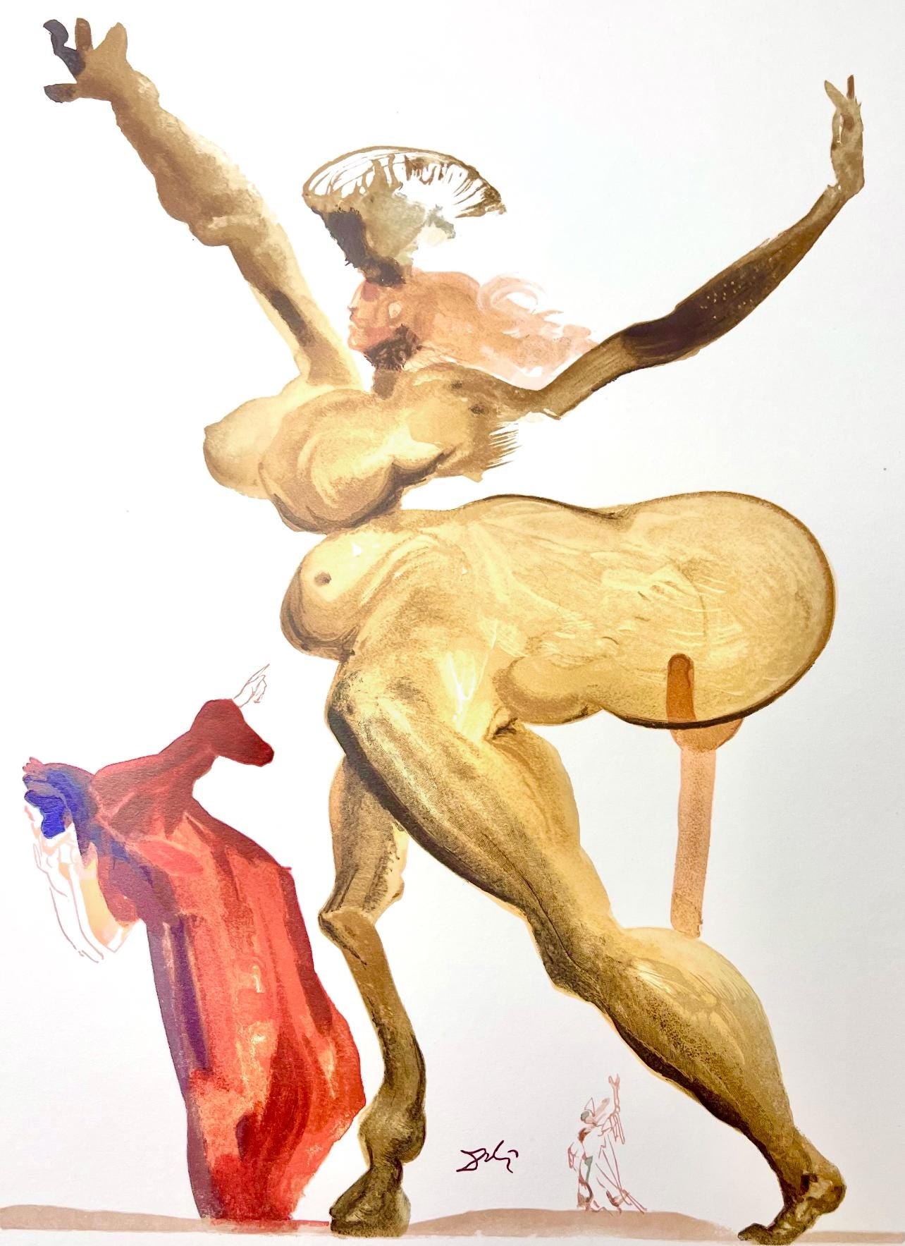 Salvador Dali, Hlle Xxxiii (Michler/Lpsinger 1039-1138; Field 189-200), Die Gttliche Komdie,