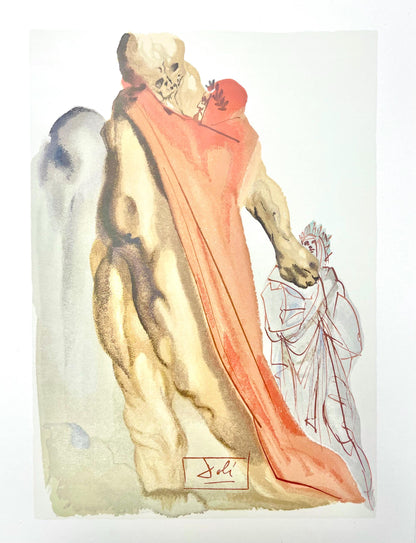Salvador Dali, Fegefeuer V (Michler/Lpsinger 1039-1138; Field 189-200), Die Gttliche Komdie,