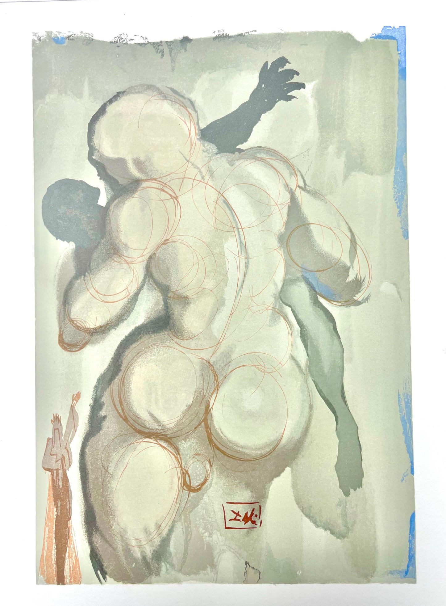 Salvador Dali, Fegefeuer Vi (Michler/Lpsinger 1039-1138; Field 189-200), Die Gttliche Komdie,