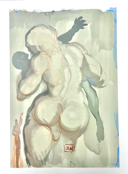 Salvador Dali, Fegefeuer Vi (Michler/Lpsinger 1039-1138; Field 189-200), Die Gttliche Komdie,