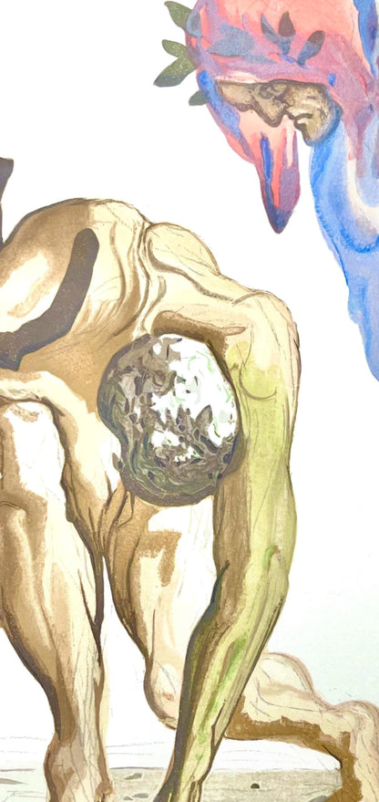 Salvador Dali, Fegefeuer Vii (Michler/Lpsinger 1039-1138; Field 189-200), Die Gttliche Komdie,