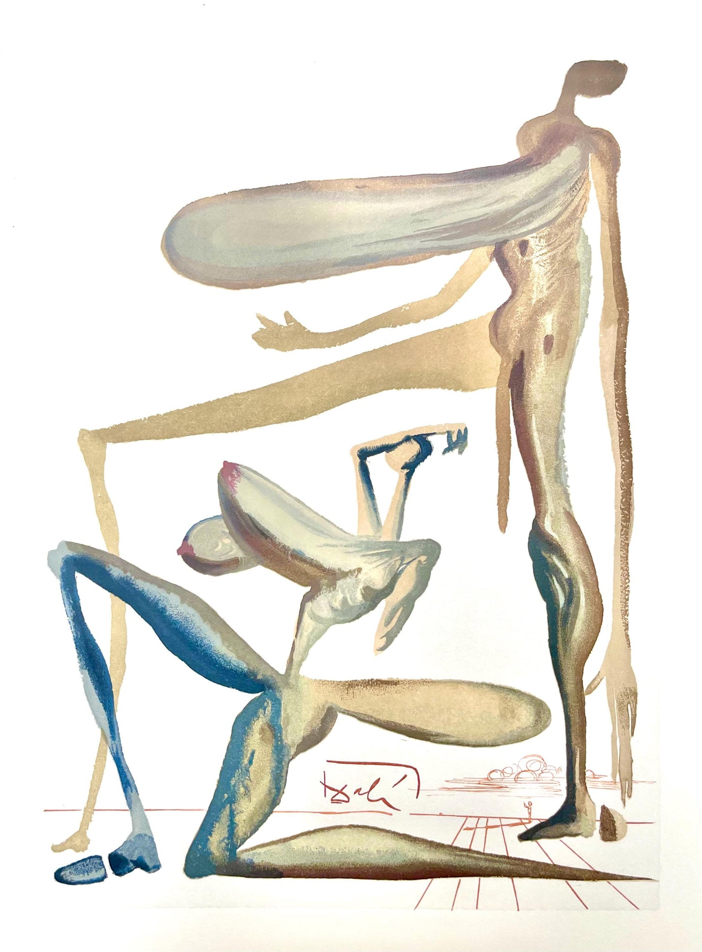 Salvador Dali, Fegefeuer Xxii (Michler/Lpsinger 1039-1138; Field 189-200), Die Gttliche Komdie,