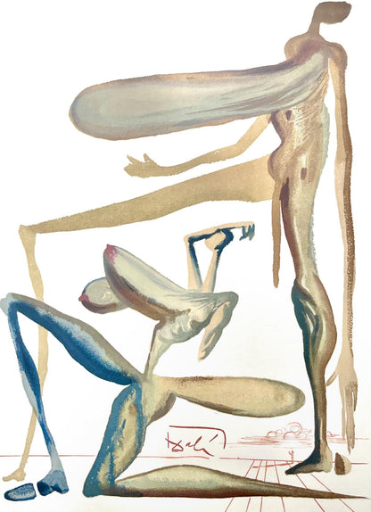 Salvador Dali, Fegefeuer Xxii (Michler/Lpsinger 1039-1138; Field 189-200), Die Gttliche Komdie,