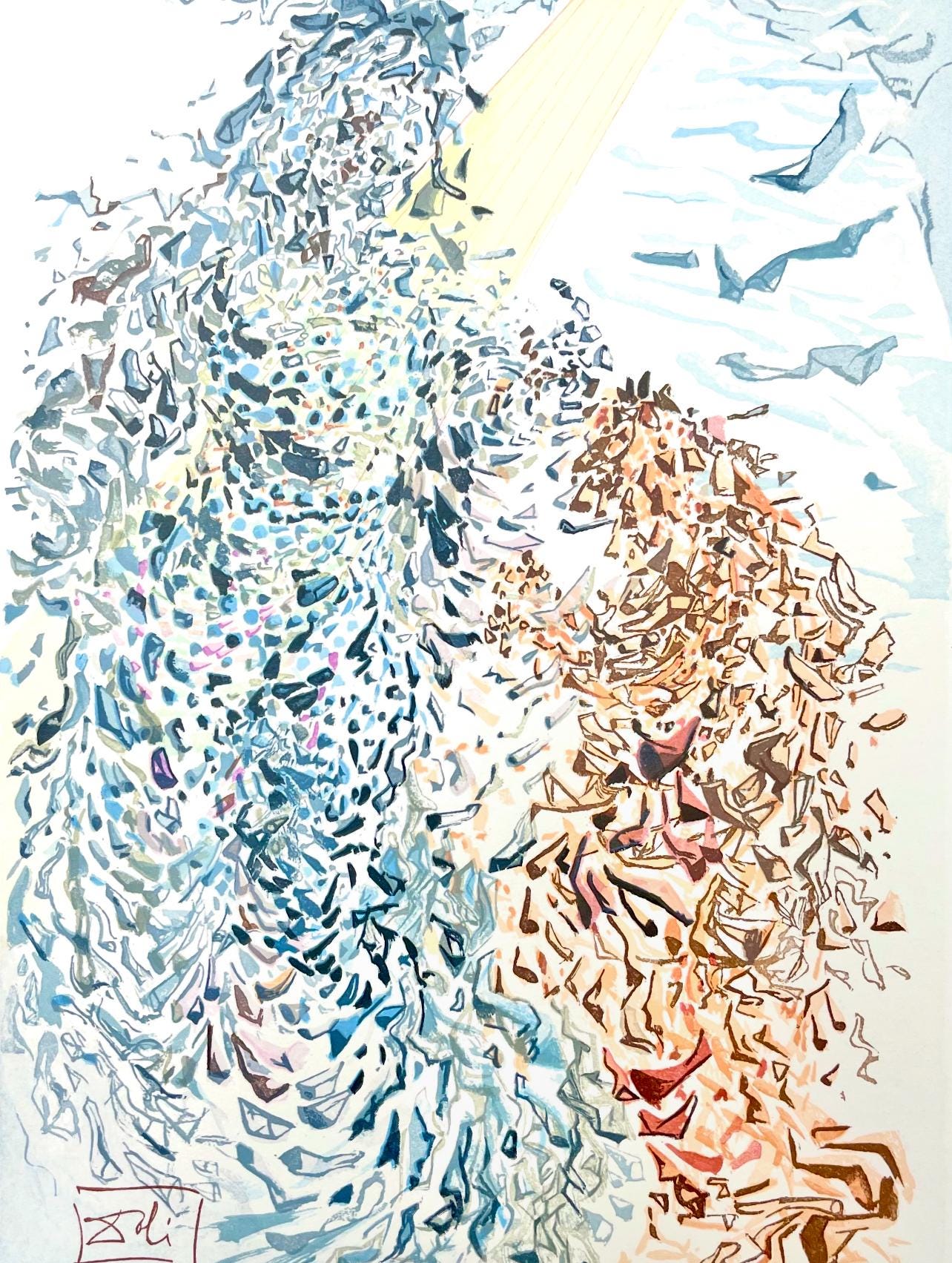 Salvador Dali, Paradies Xi (Michler/Lpsinger 1039-1138; Field 189-200), Die Gttliche Komdie,