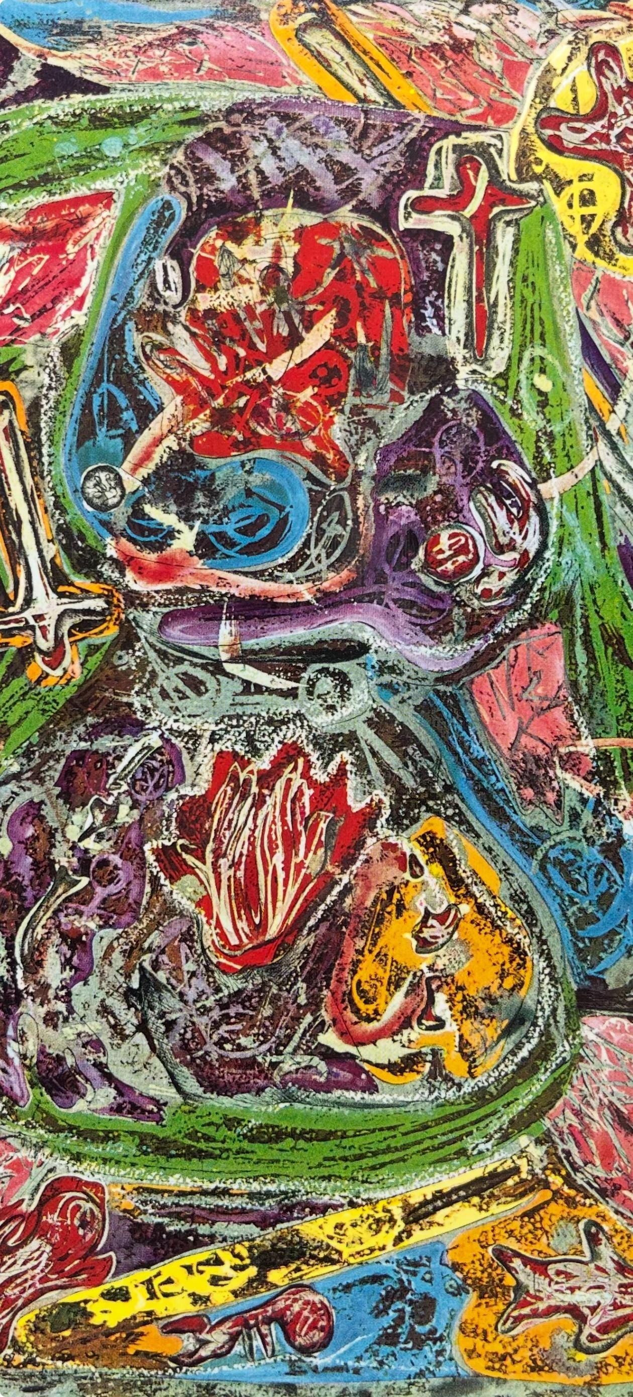 Alfonso Ossorio, Composition, Peintures Initiatiques D'Alfonso Ossorio, Collotype