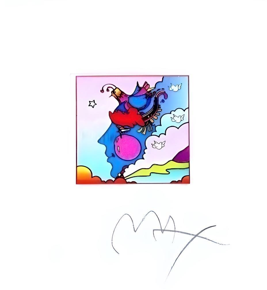 Peter Max, Woodstock Profile, Hand Signed, Official Lithograph