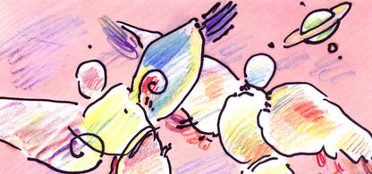 Peter Max, Space Angels, Hand Signed, Official Lithograph