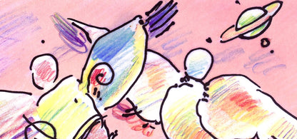 Peter Max, Space Angels, Hand Signed, Official Lithograph