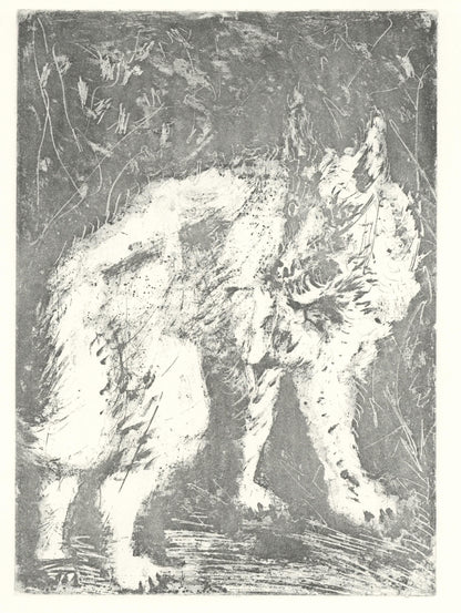 Pablo Picasso, Le Loup (The Wolf) (Orozco P.82), Histoire Naturelle, Lithograph