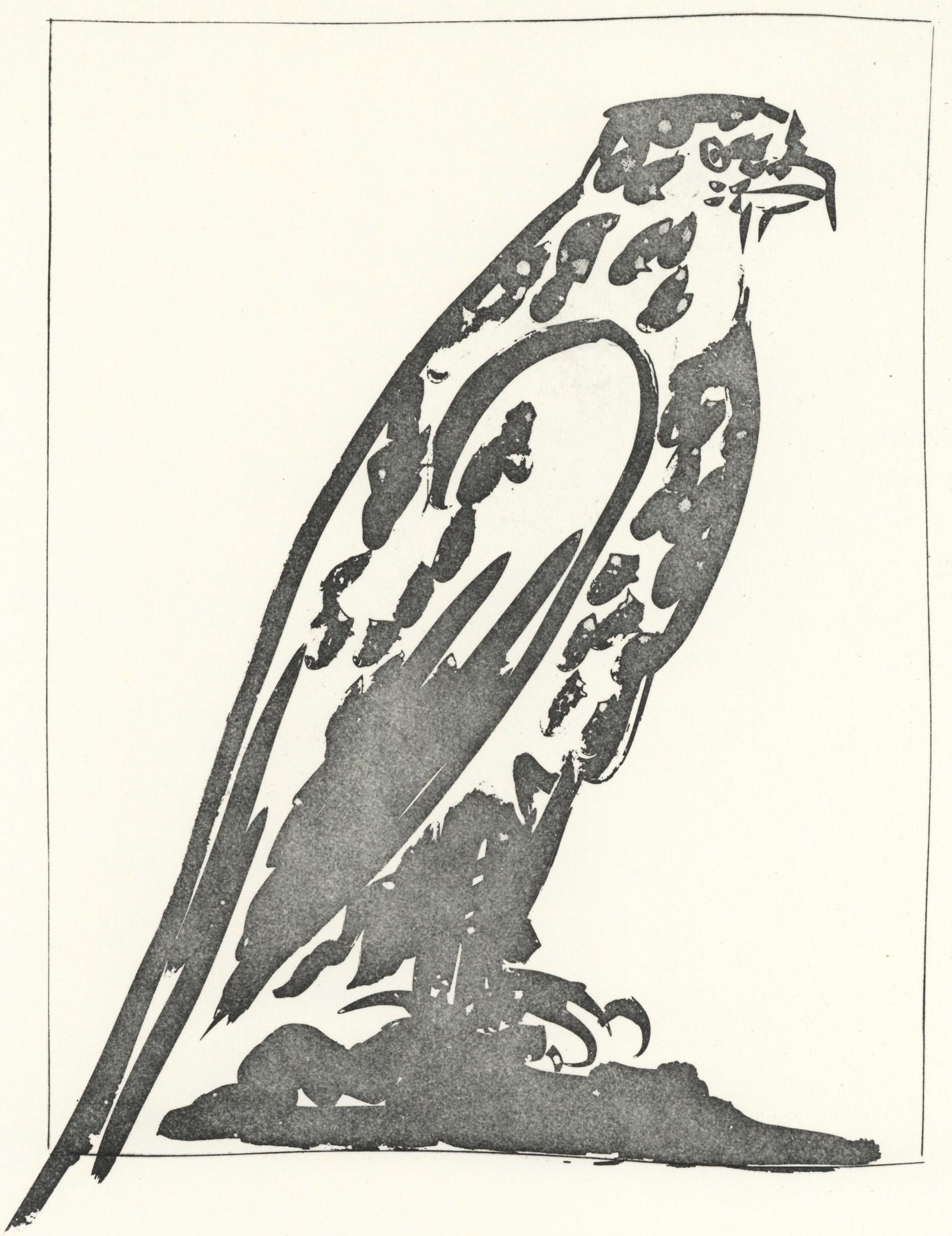 Pablo Picasso, L'Pervier (The Hawk) (Orozco P.82), Histoire Naturelle, Lithograph
