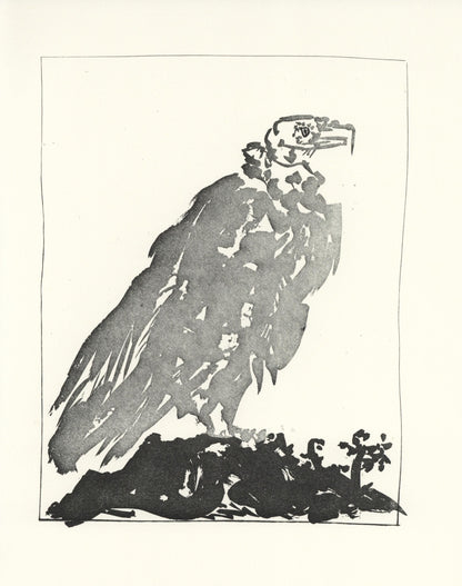 Pablo Picasso, Le Vautour (The Vulture) (Orozco P.82), Histoire Naturelle, Lithograph
