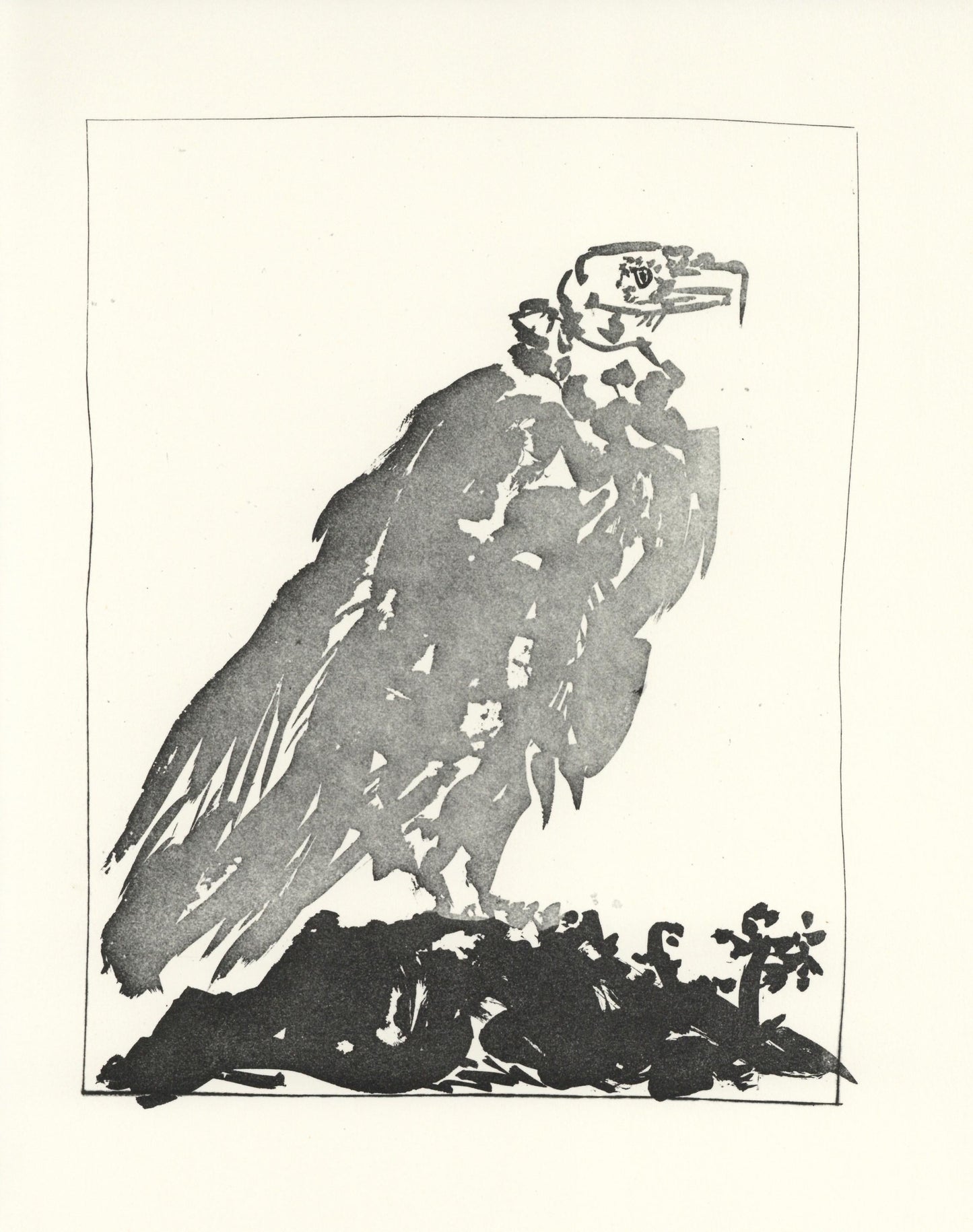 Pablo Picasso, Le Vautour (The Vulture) (Orozco P.82), Histoire Naturelle, Lithograph