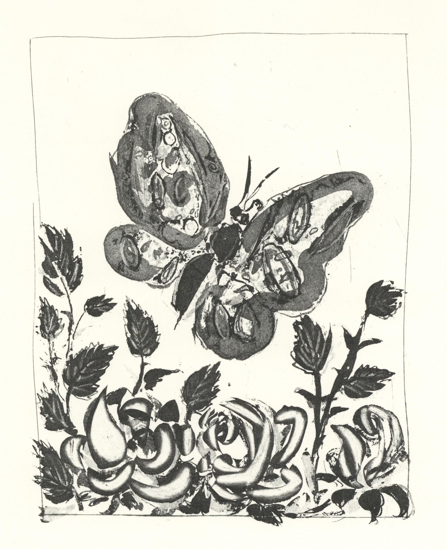 Pablo Picasso, Le Papillon (The Butterfly) (Orozco P.82), Histoire Naturelle, Lithograph