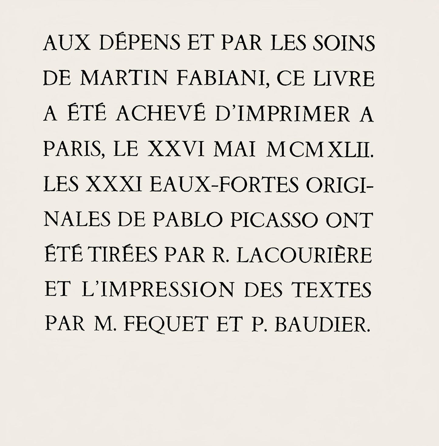 Pablo Picasso, Le Papillon (The Butterfly) (Orozco P.82), Histoire Naturelle, Lithograph