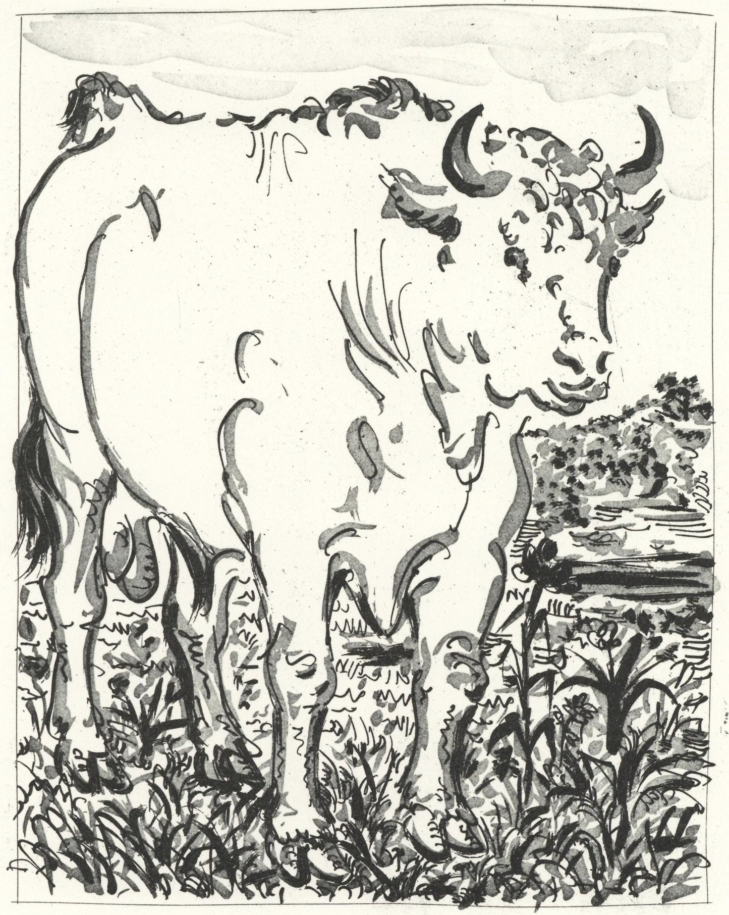 Pablo Picasso, Le Buf (The Bull) (Orozco P.82), Histoire Naturelle, Lithograph