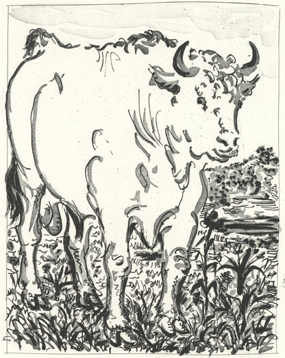 Pablo Picasso, Le Buf (The Bull) (Orozco P.82), Histoire Naturelle, Lithograph