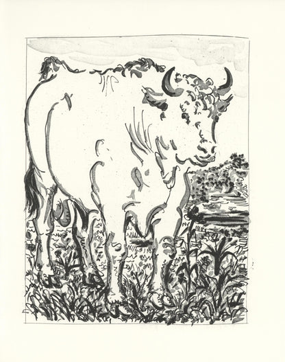 Pablo Picasso, Le Buf (The Bull) (Orozco P.82), Histoire Naturelle, Lithograph