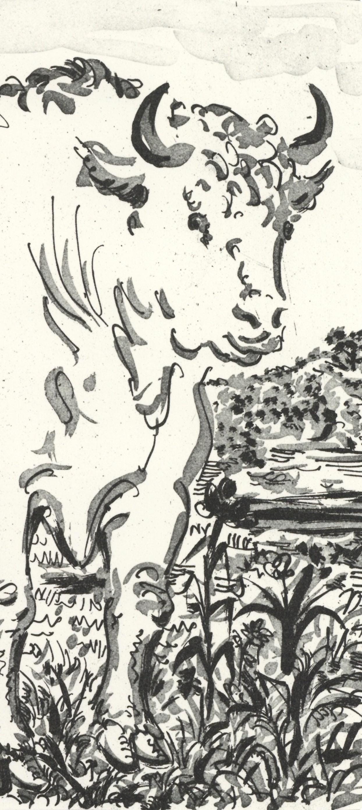 Pablo Picasso, Le Buf (The Bull) (Orozco P.82), Histoire Naturelle, Lithograph