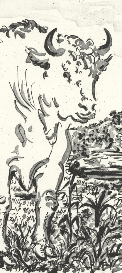 Pablo Picasso, Le Buf (The Bull) (Orozco P.82), Histoire Naturelle, Lithograph