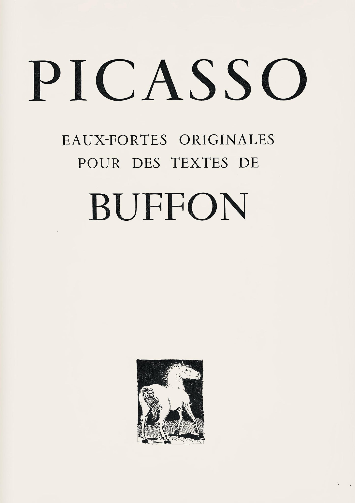 Pablo Picasso, Le Cerf (The Deer) (Orozco P.82), Histoire Naturelle, Lithograph