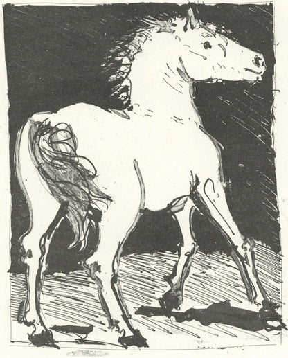 Pablo Picasso, Le Cheval (The Horse) (Orozco P.82), Histoire Naturelle, Lithograph