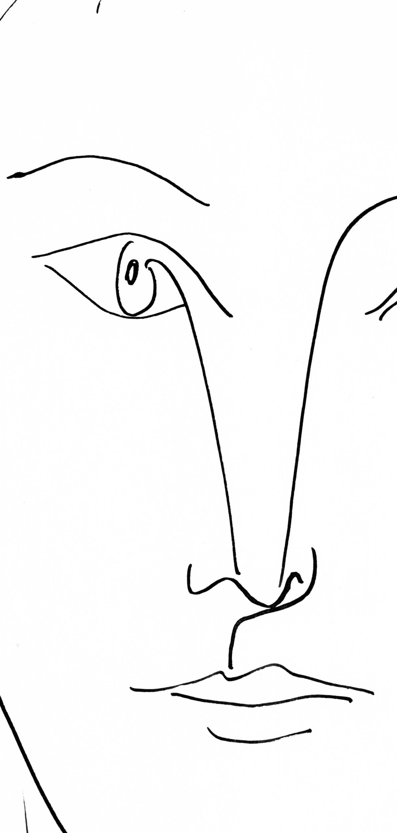 Collotype - Pablo Picasso - Visage fminin - de face (Cramer 84; Johnson/ Stein 77) - 40 dessins de