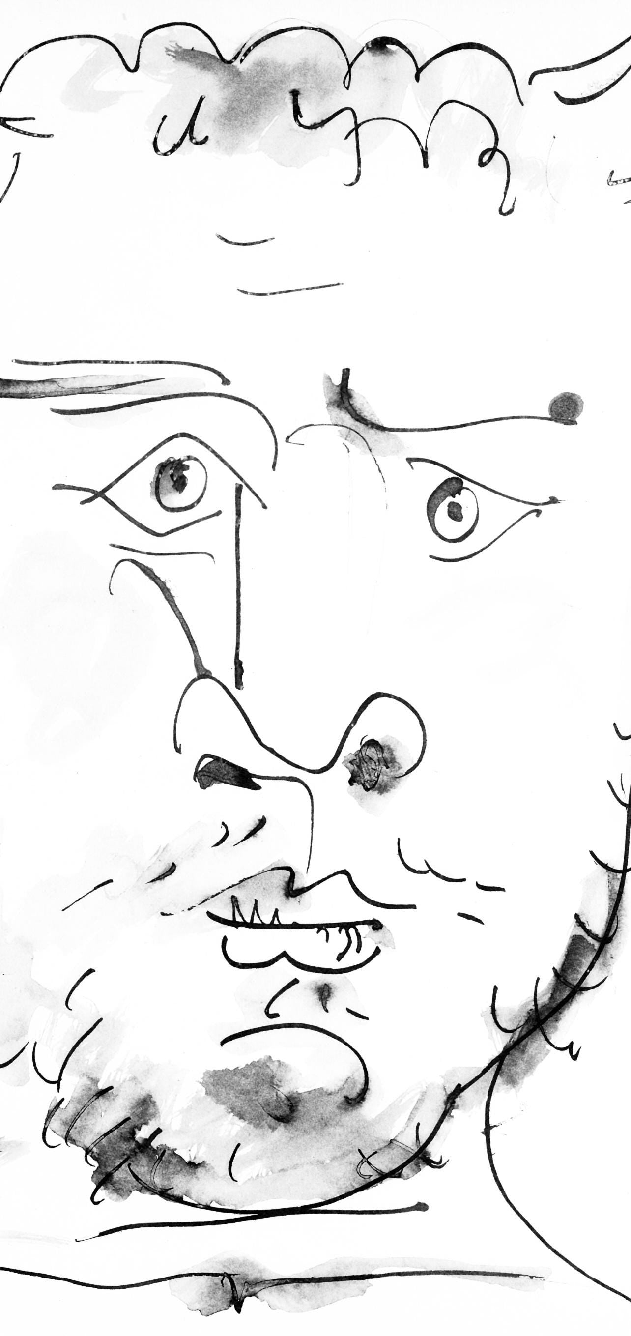 Pablo Picasso, Visage De Faune (Cramer 84; Johnson/Stein 77), 40 Dessins De Picasso En Marge Du