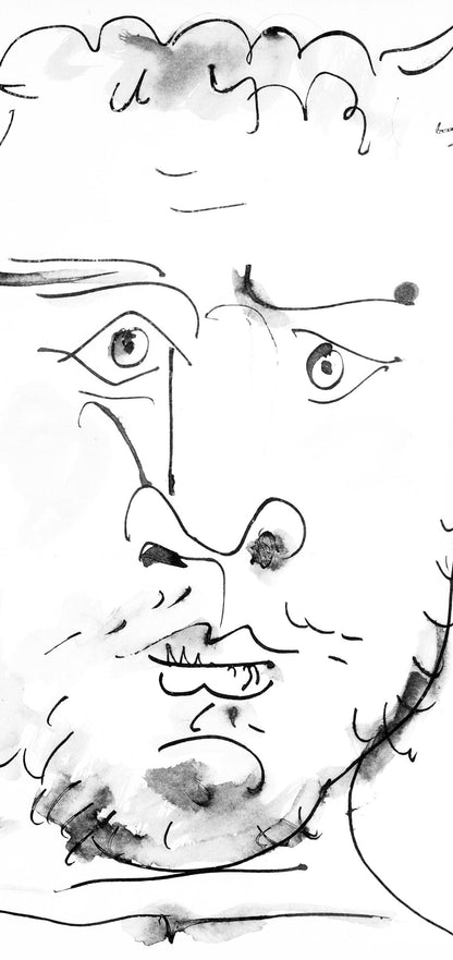 Pablo Picasso, Visage De Faune (Cramer 84; Johnson/Stein 77), 40 Dessins De Picasso En Marge Du