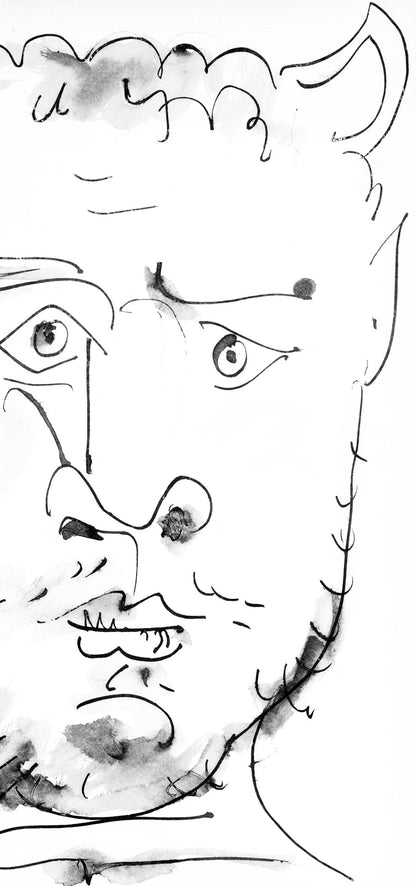 Pablo Picasso, Visage De Faune (Cramer 84; Johnson/Stein 77), 40 Dessins De Picasso En Marge Du