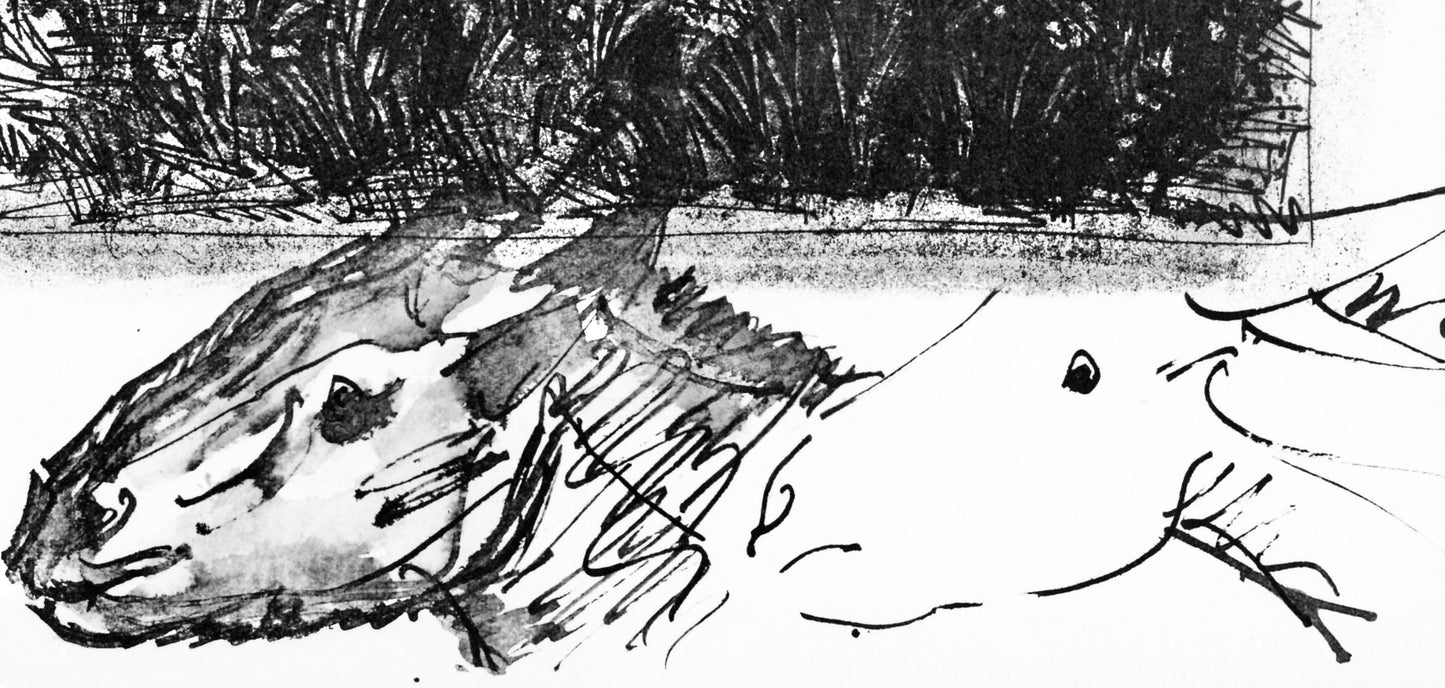 Pablo Picasso, Anes, Sur Une Planche Grave (Cramer 84; Johnson/S. 77), 40 Dessins De Picasso En