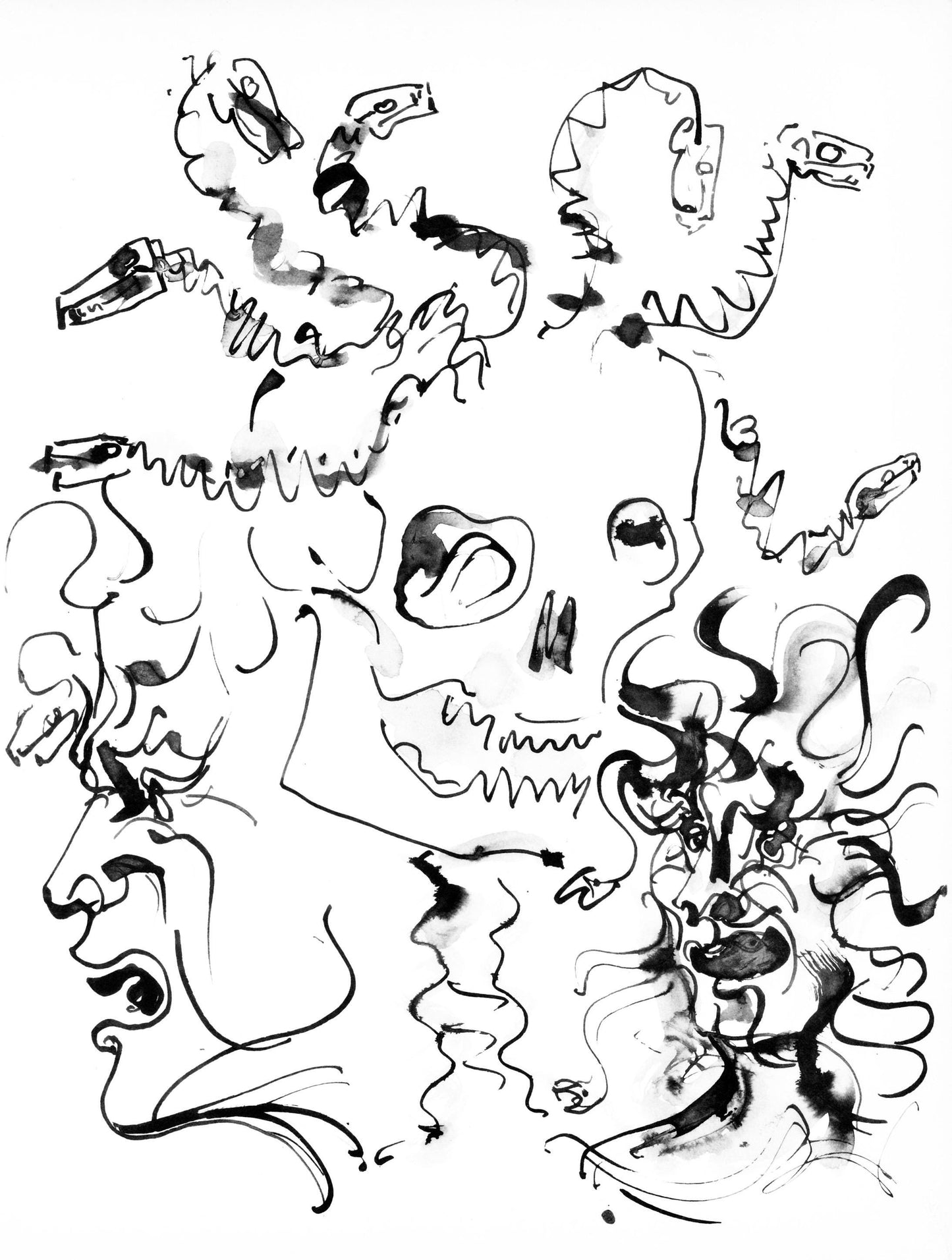 Pablo Picasso, Crnes Et Ttes De Mduse (Cramer 84; Johnson/Stein 77), 40 Dessins De Picasso En Marge