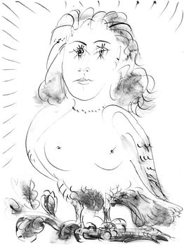 Pablo Picasso, Dedicace (Cramer 84; Johnson/Stein 77), 40 Dessins De Picasso En Marge Du Buffon,