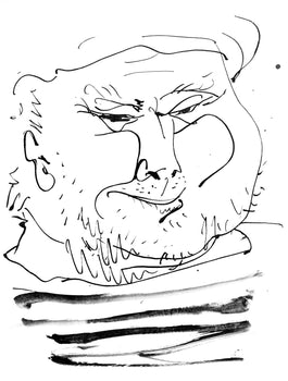 Pablo Picasso, Visage De Vieux Marin (Cramer 84; Johnson/Stein 77), 40 Dessins De Picasso En Marge