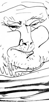 Pablo Picasso, Visage De Vieux Marin (Cramer 84; Johnson/Stein 77), 40 Dessins De Picasso En Marge