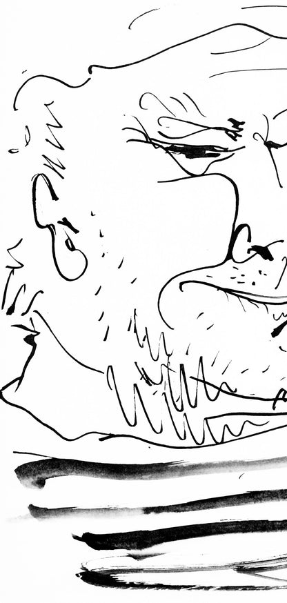 Pablo Picasso, Visage De Vieux Marin (Cramer 84; Johnson/Stein 77), 40 Dessins De Picasso En Marge