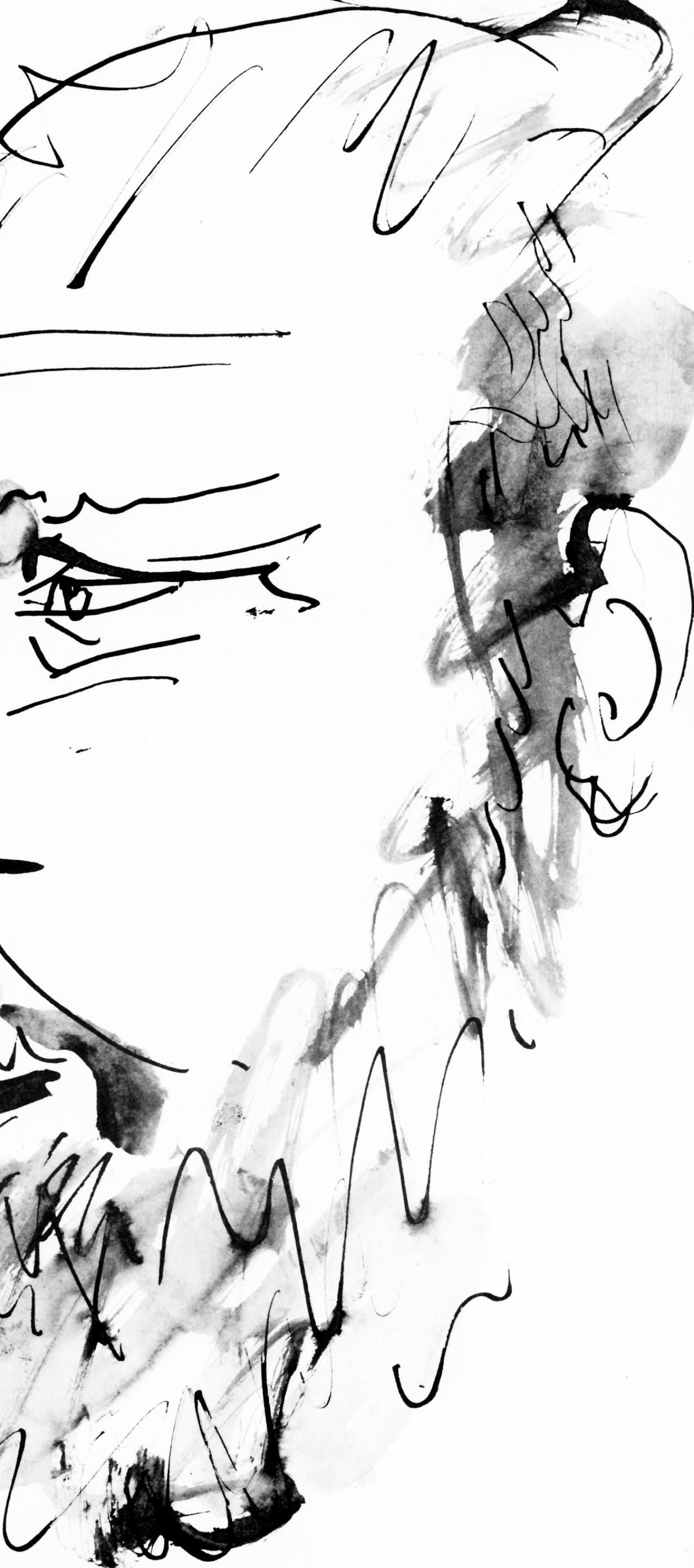 Pablo Picasso, Profil Gauche De Vieil Homme, Trait Et Lavis (Cramer 84; Johnson/Stein 77), Collotype