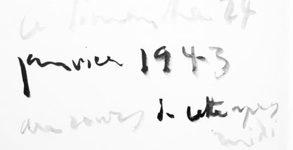 Pablo Picasso, Composition (Cramer 84; Johnson/Stein 77), 40 Dessins De Picasso En Marge Du Buffon,