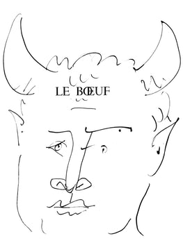 Pablo Picasso, Le Buf: Visage D'Homme (Cramer 84; Johnson/Stein 77), 40 Dessins De Picasso En Marge