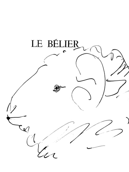Pablo Picasso, Le Blier (Cramer 84; Johnson/Stein 77), 40 Dessins De Picasso En Marge Du Buffon,
