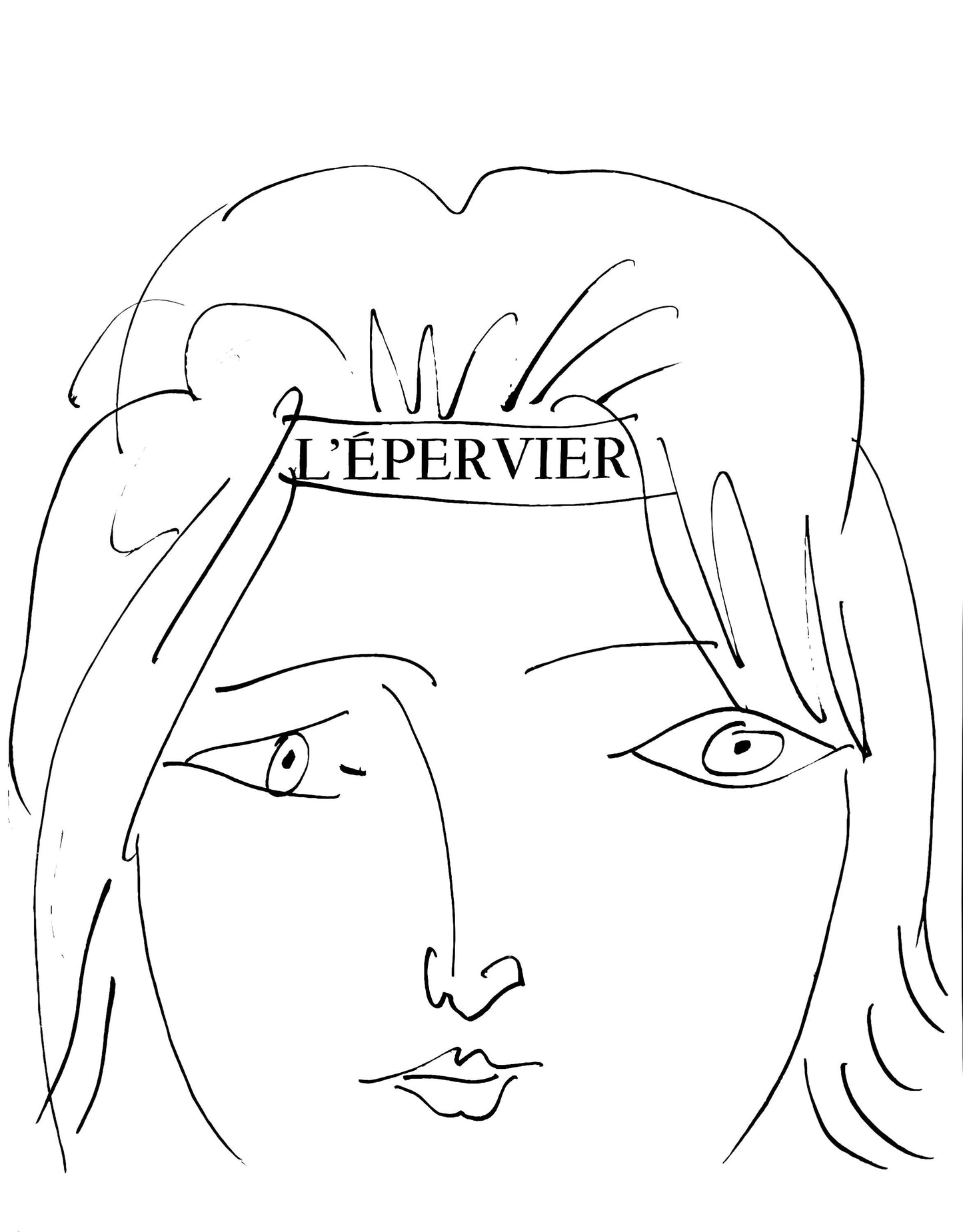 Pablo Picasso, L'Pervier, Visage De Femme (Cramer 84; Johnson/S. 77), 40 Dessins De Picasso En